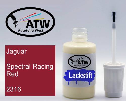 Jaguar, Spectral Racing Red, 2316: 20ml Lackstift, von ATW Autoteile West.